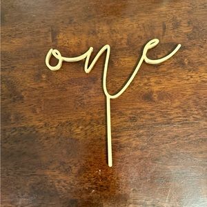 Gold Cake Topper